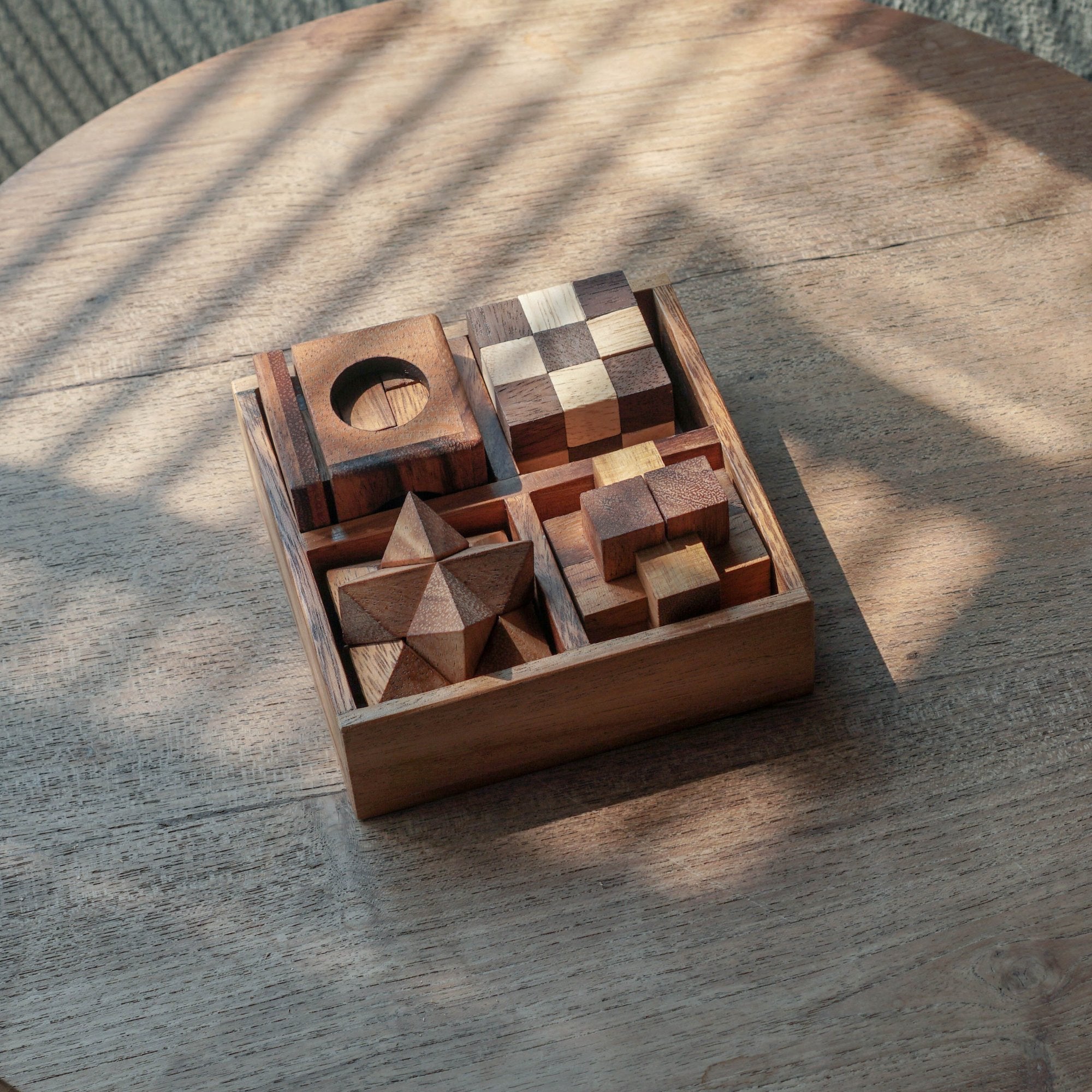 Secret Puzzle Box Brain Teaser Games Wooden Gift Hidden Diamond