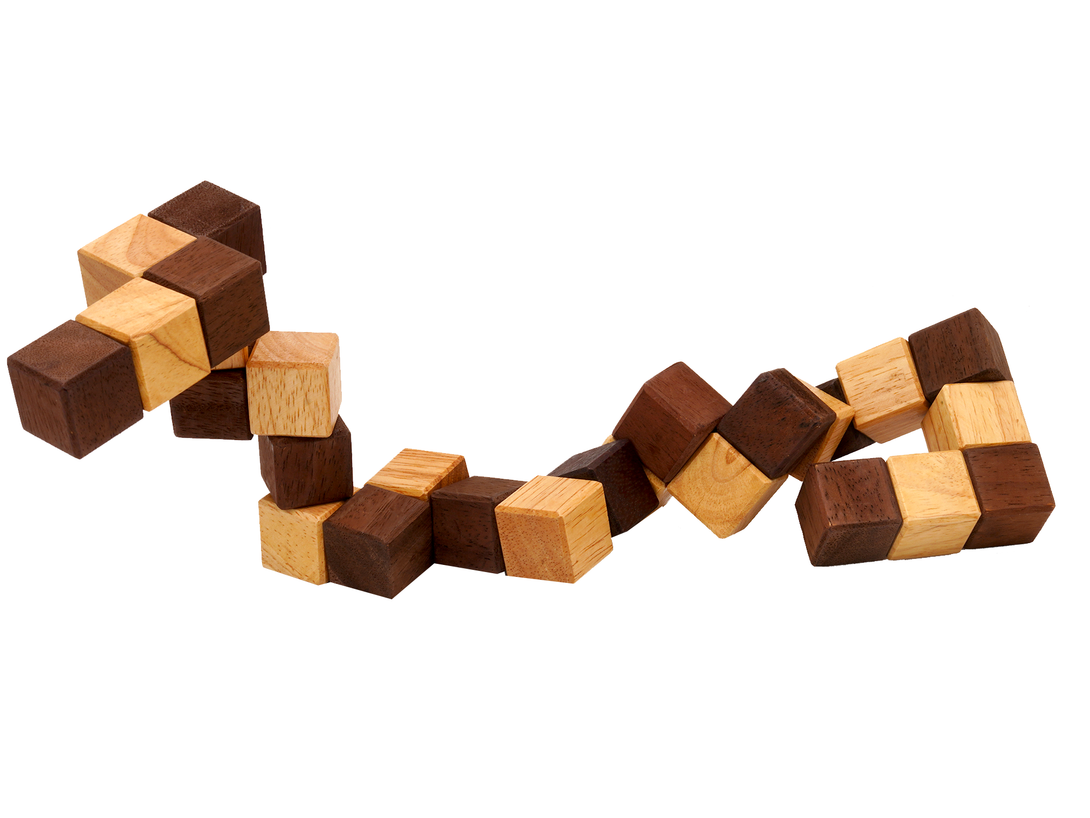 Snake Puzzle (L) Cube and 3D Puzzles for Adults in Hand with