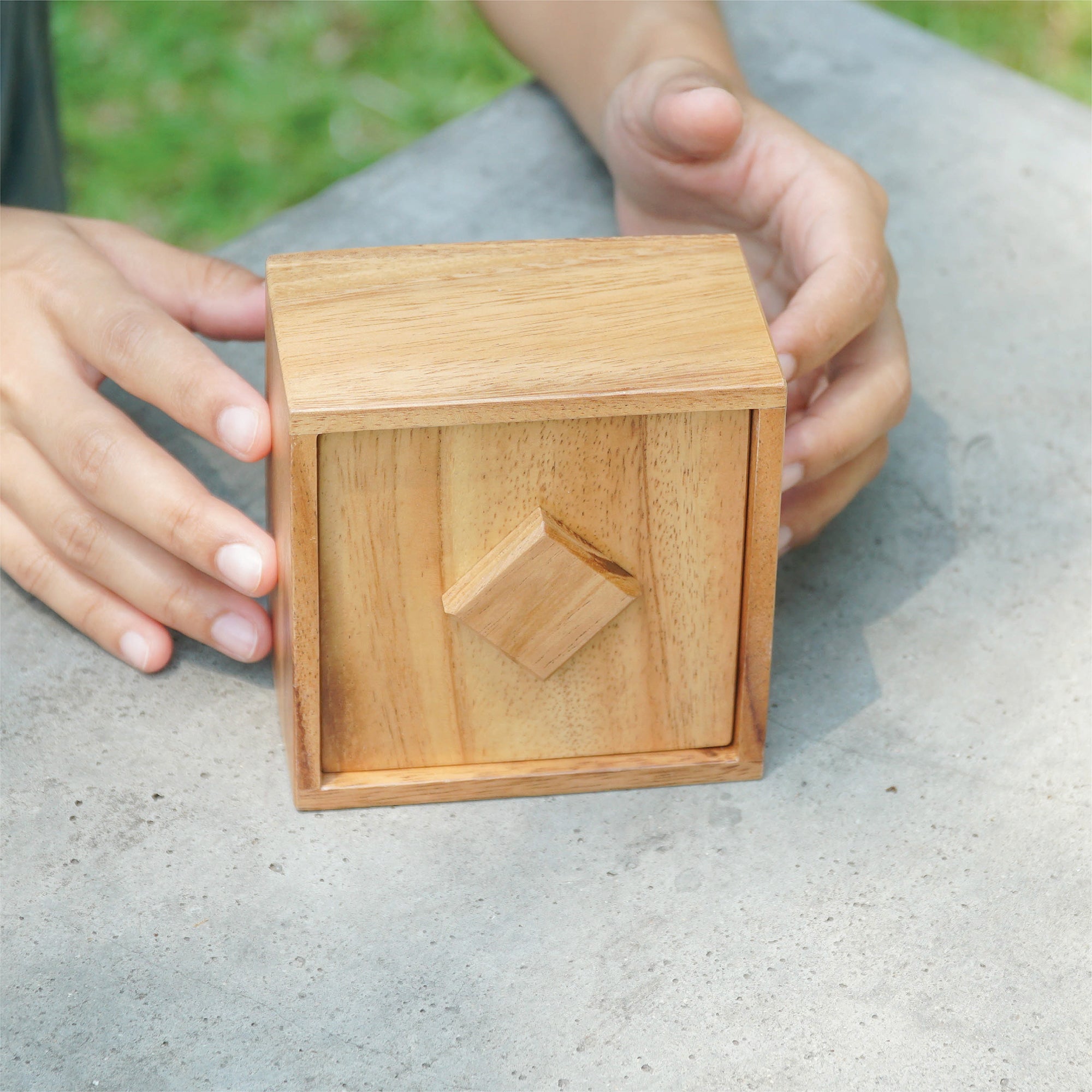 Treasure Riddle Box Secret Wooden Puzzle with Hidden Compartment Brain ...